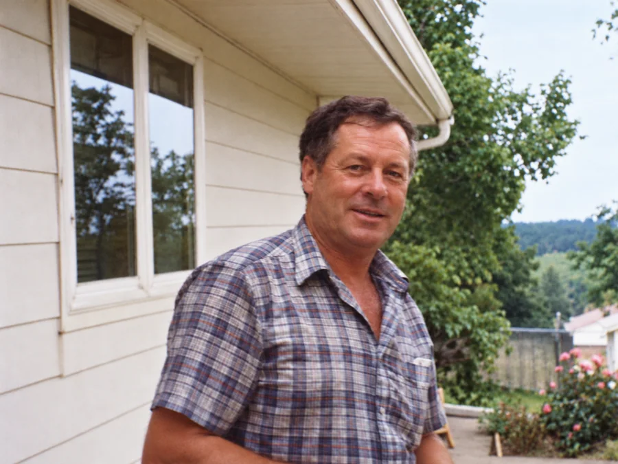 A soft-focus candid portrait outdoors — illustrative after photo
