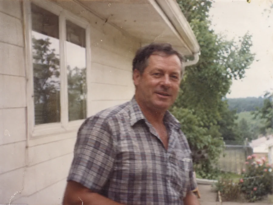 A soft-focus candid portrait outdoors — illustrative before photo